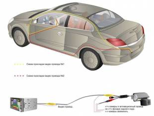 CCD штатная камера заднего вида с динамической разметкой AVIS Electronics AVS326CPR (#001) для AUDI A1/A4 (2008-...)/A5/A7/Q3/Q5/TT